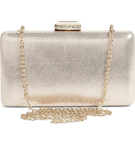 nordstrom metallic box clutch|metallic clutch for sale.